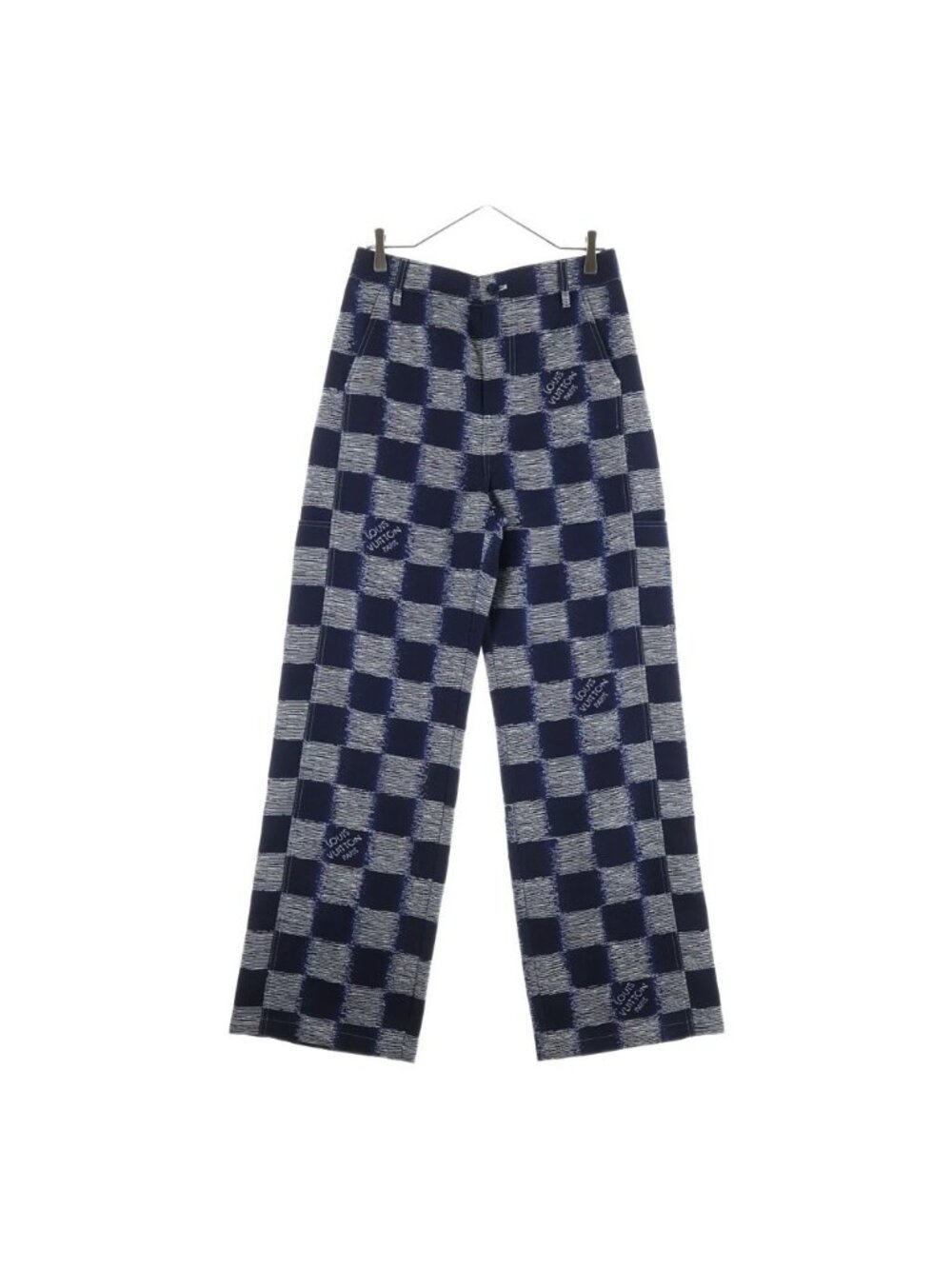 Louis Vuitton Dummy Wool Workwear Pants Fvd Navy Gray